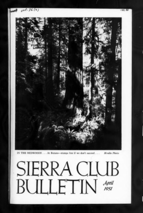 Sierra Club Bulletin 1951 Vol 36 No 4 April thumbnail